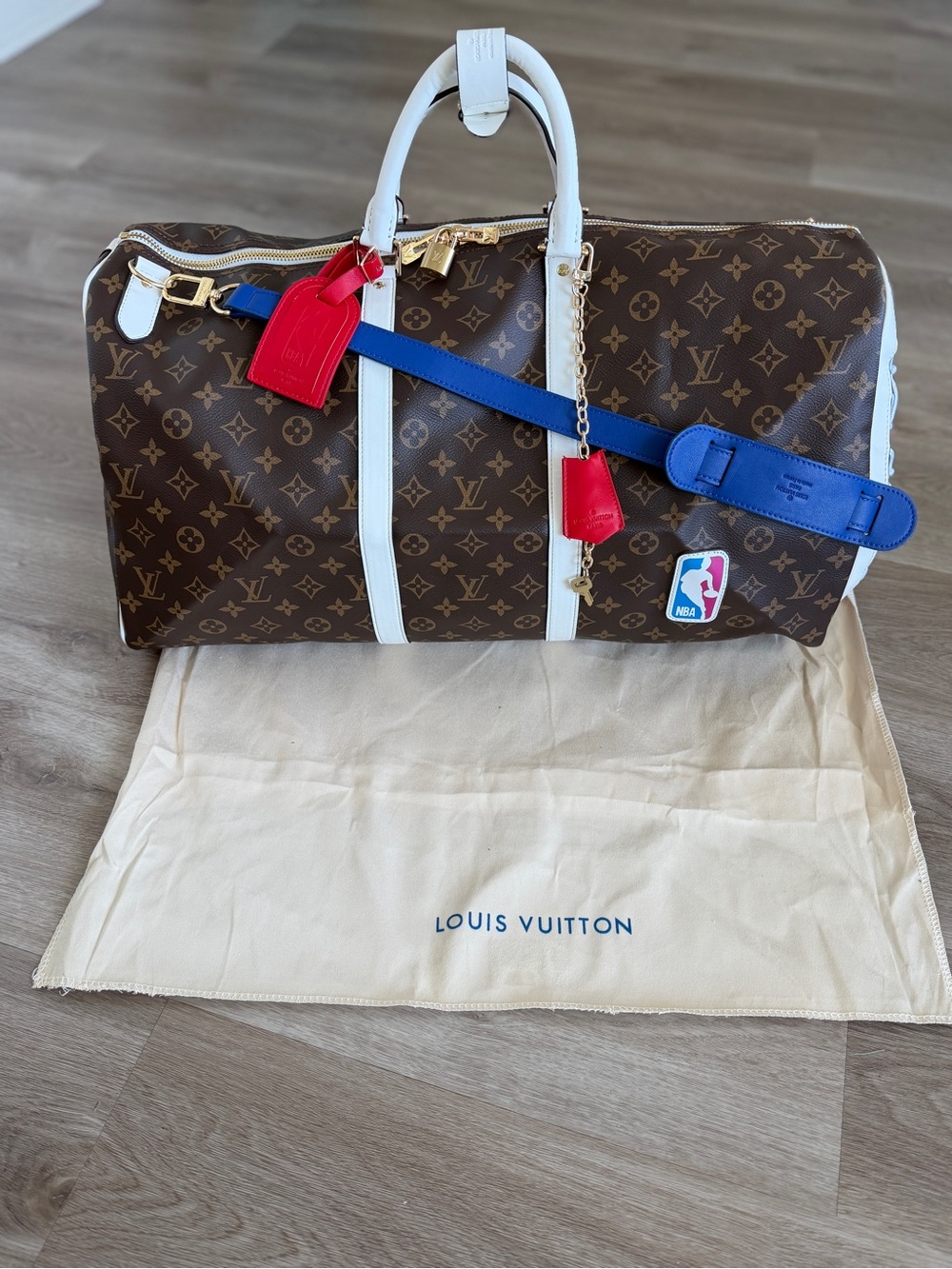 LV x NBA travel bag